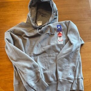 Champion Men's Reverse Weave Hoodie in Gray